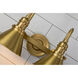 Provence 2 Light 14 inch AGB Bath Light Wall Light in Antique Brass